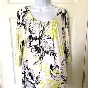 NWT Dana Buchman 3/4 sleeve top
